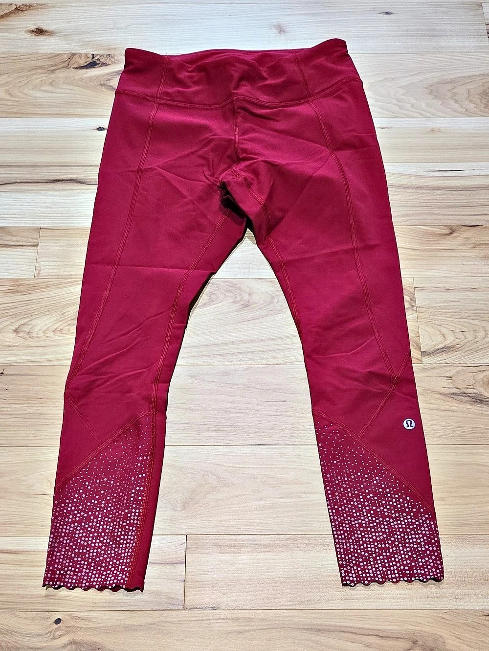lululemon Tight Stuff Tight II Hot 🔥 Pink Mesh-Trim Leggings Size 8